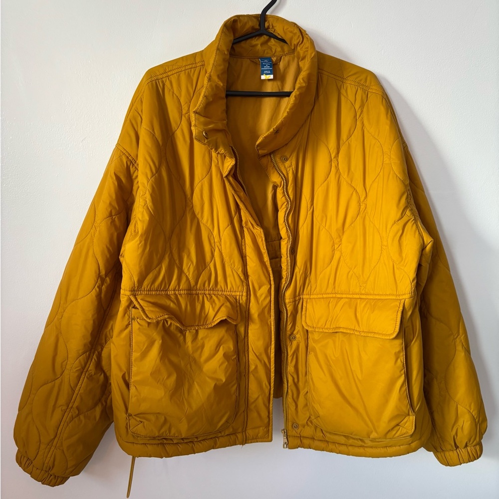 Mustard Yellow Quilted Jacket